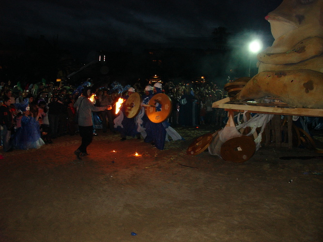 Folk show in Rethymno Carnival.